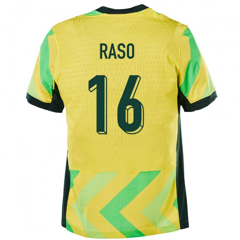 Danxen Herren Australien Hayley Raso #16 Golden Heimtrikot Trikot 24-26 T-Shirt
