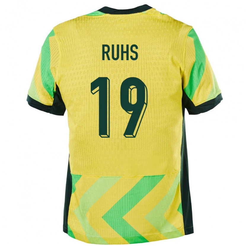 Danxen Herren Australien Michael Ruhs #19 Golden Heimtrikot Trikot 24-26 T-Shirt