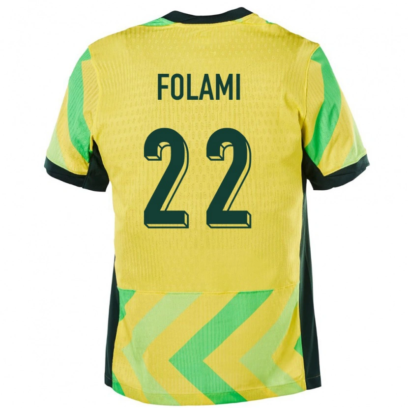 Danxen Herren Australien Ben Folami #22 Golden Heimtrikot Trikot 24-26 T-Shirt