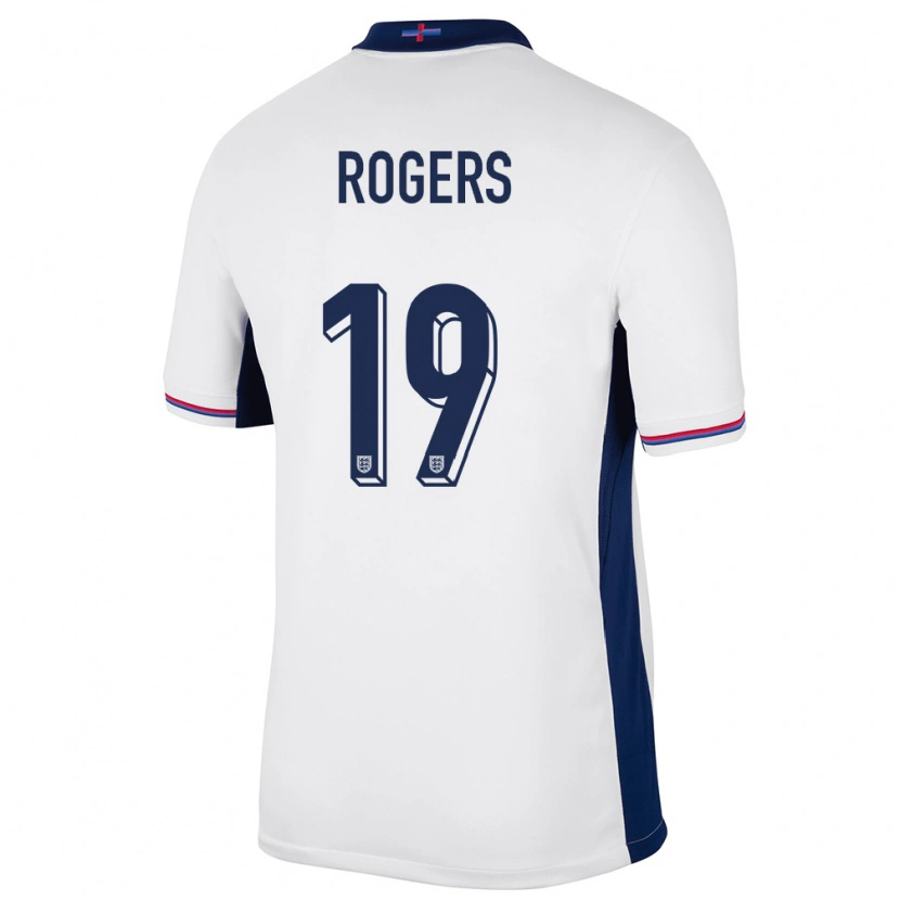 Danxen Herren England Morgan Rogers #19 Weiß Heimtrikot Trikot 24-26 T-Shirt
