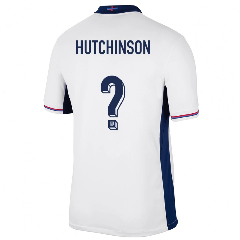 Danxen Herren England Omari Hutchinson #0 Weiß Heimtrikot Trikot 24-26 T-Shirt
