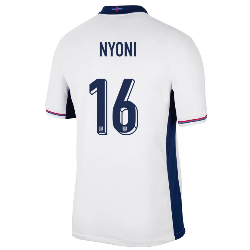Danxen Herren England Trey Nyoni #16 Weiß Heimtrikot Trikot 24-26 T-Shirt