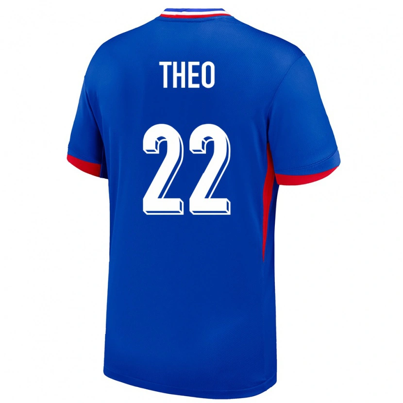 Danxen Herren Frankreich Theo Hernández #22 Blau Heimtrikot Trikot 24-26 T-Shirt