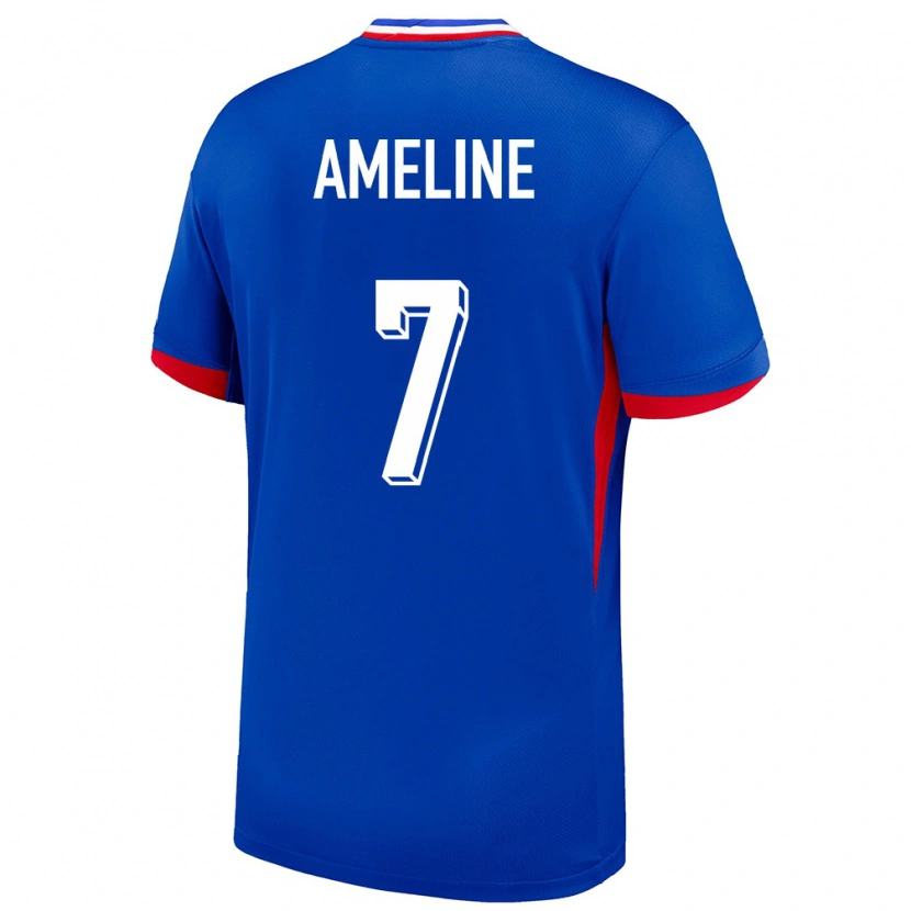 Danxen Herren Frankreich Soan Ameline #7 Blau Heimtrikot Trikot 24-26 T-Shirt