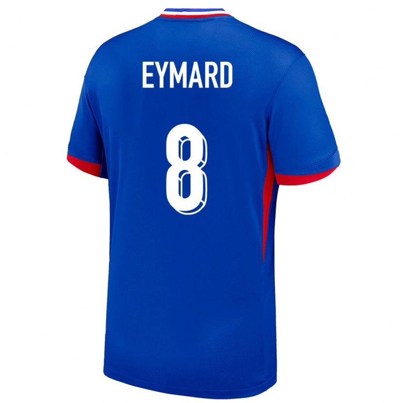 Danxen Herren Frankreich Paul Eymard #8 Blau Heimtrikot Trikot 24-26 T-Shirt