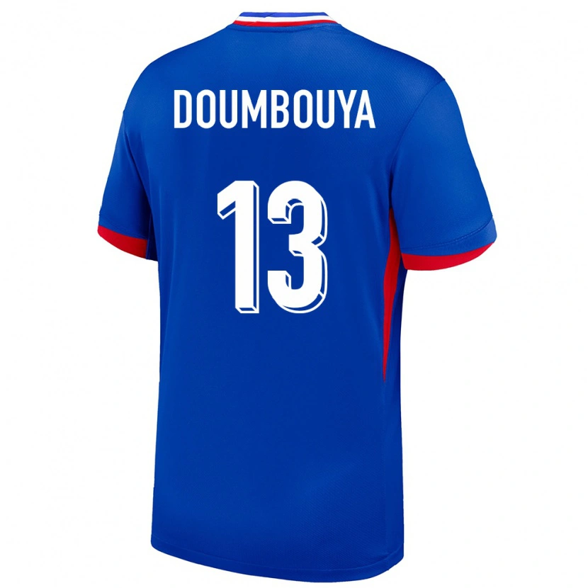 Danxen Herren Frankreich Amidou Doumbouya #13 Blau Heimtrikot Trikot 24-26 T-Shirt