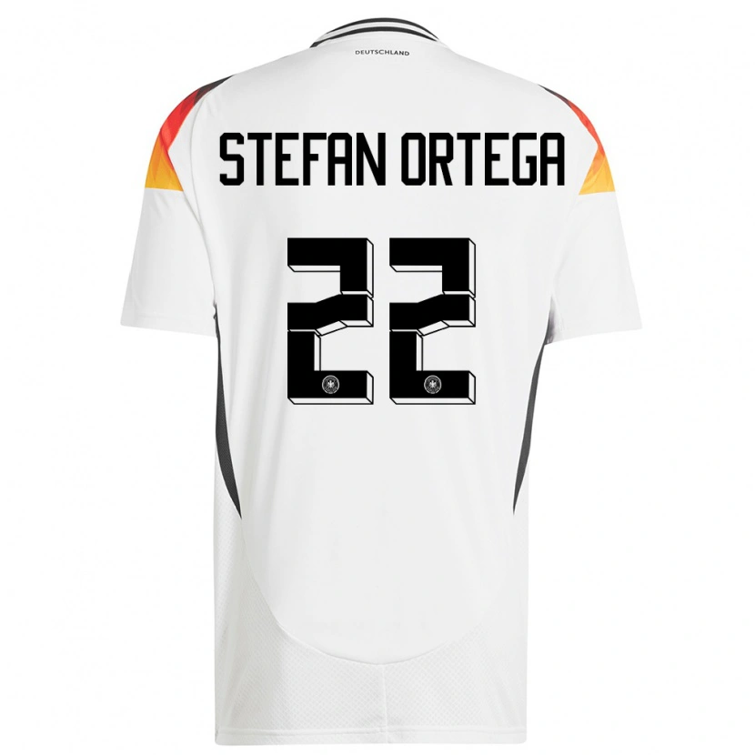 Danxen Herren Deutschland Stefan Ortega #22 Weiß Heimtrikot Trikot 24-26 T-Shirt