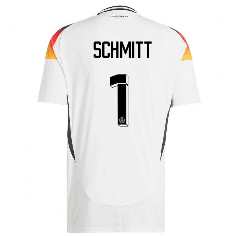 Danxen Herren Deutschland Max Schmitt #1 Weiß Heimtrikot Trikot 24-26 T-Shirt