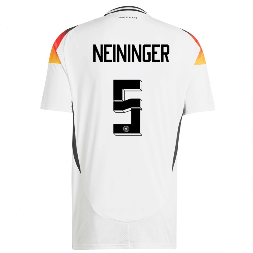 Danxen Herren Deutschland Till Neininger #5 Weiß Heimtrikot Trikot 24-26 T-Shirt