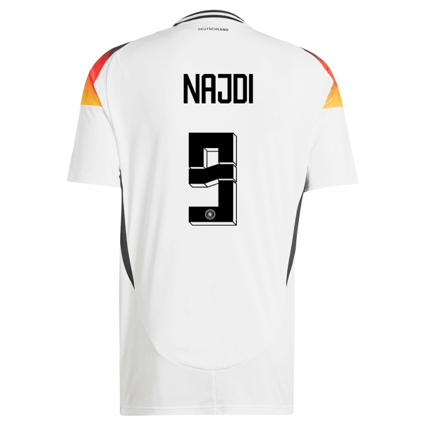 Danxen Herren Deutschland Ahmad Najdi #9 Weiß Heimtrikot Trikot 24-26 T-Shirt