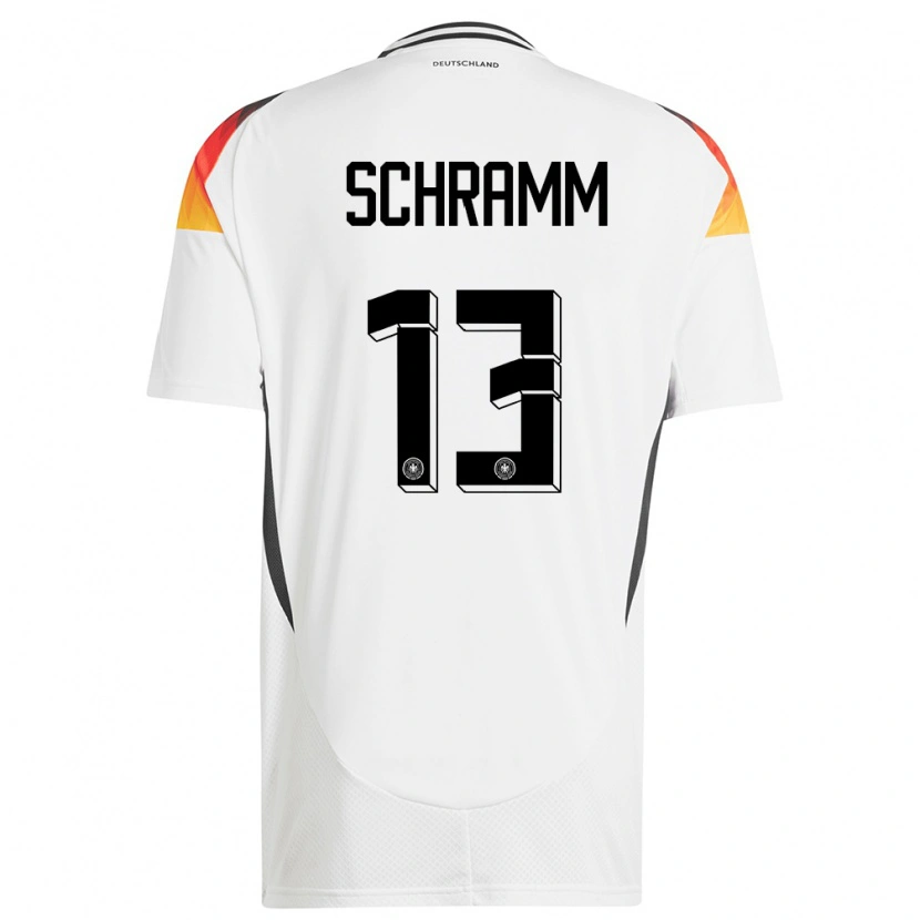 Danxen Herren Deutschland Collin Schramm #13 Weiß Heimtrikot Trikot 24-26 T-Shirt