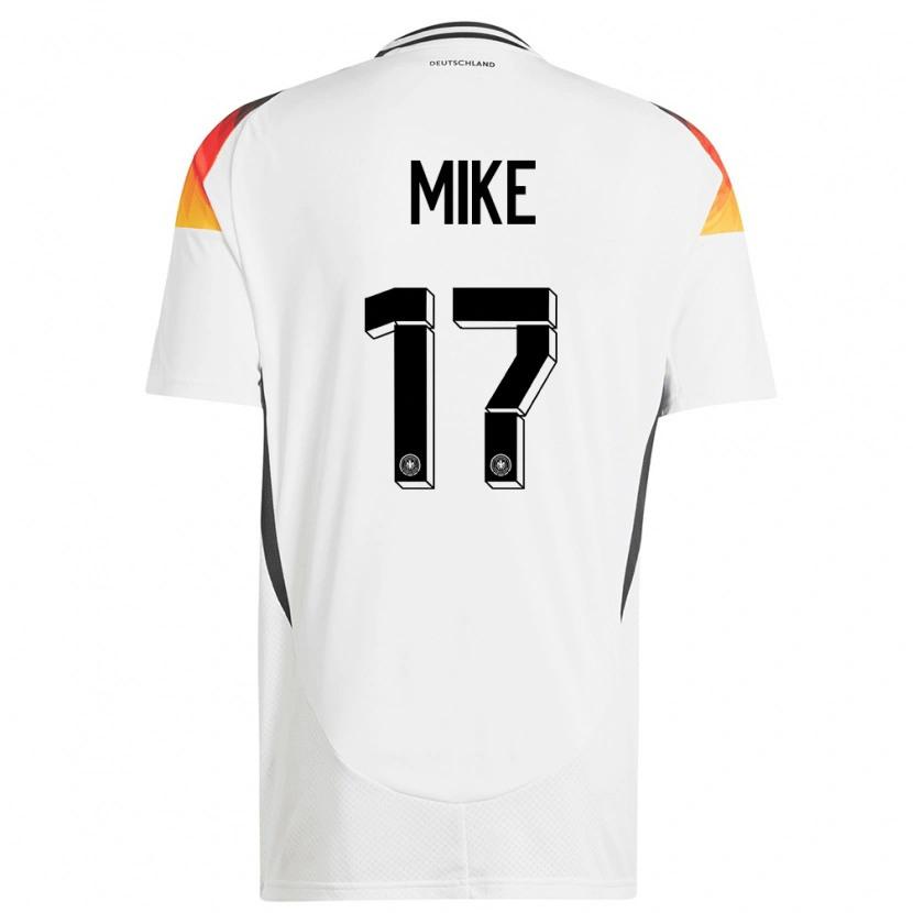 Danxen Herren Deutschland Wisdom Mike #17 Weiß Heimtrikot Trikot 24-26 T-Shirt