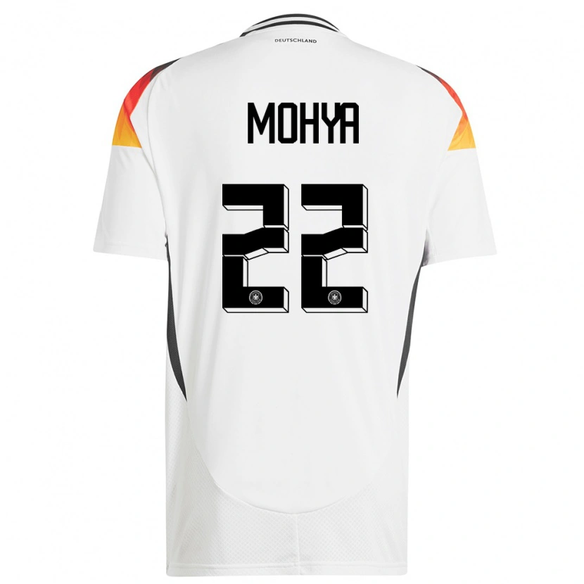 Danxen Herren Deutschland Wael Mohya #22 Weiß Heimtrikot Trikot 24-26 T-Shirt