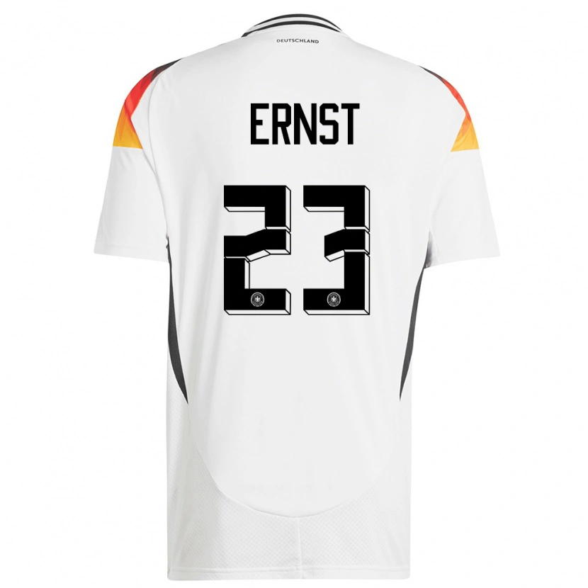 Danxen Herren Deutschland Tjark Ernst #23 Weiß Heimtrikot Trikot 24-26 T-Shirt