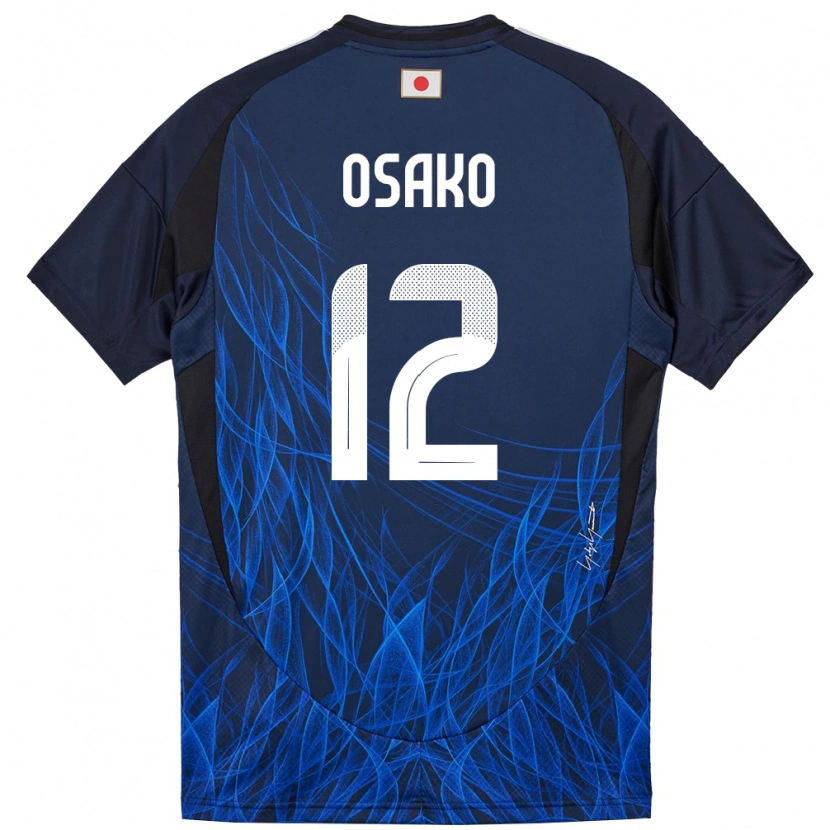 Danxen Herren Japan Keisuke Osako #12 Dunkelblau Heimtrikot Trikot 24-26 T-Shirt