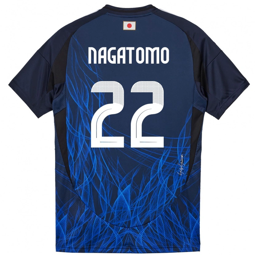 Danxen Herren Japan Yuto Nagatomo #22 Dunkelblau Heimtrikot Trikot 24-26 T-Shirt