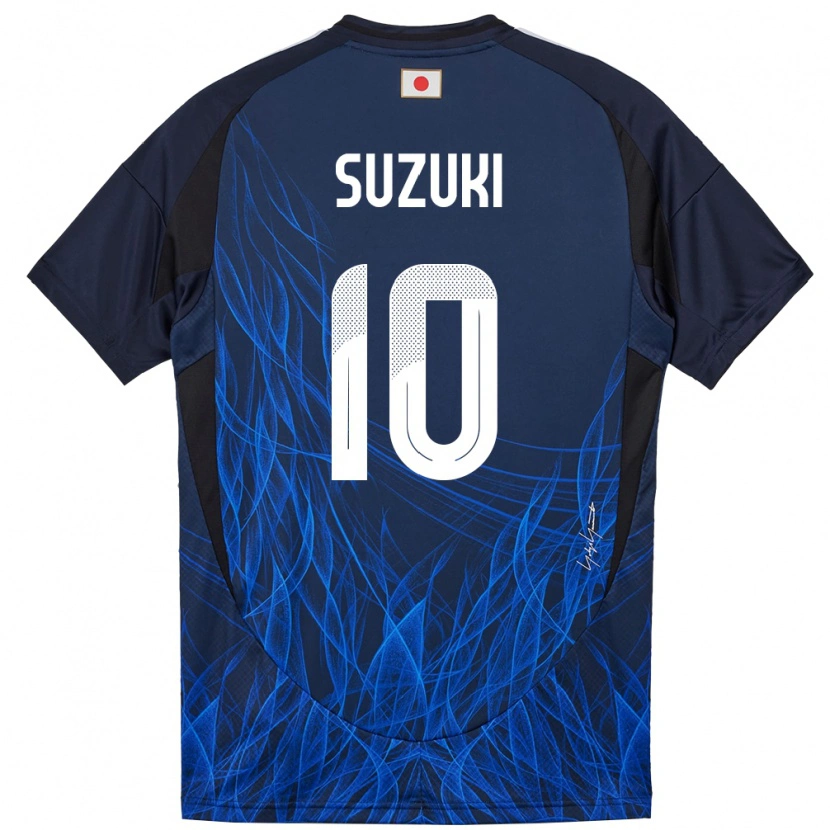 Danxen Herren Japan Yuito Suzuki #10 Dunkelblau Heimtrikot Trikot 24-26 T-Shirt