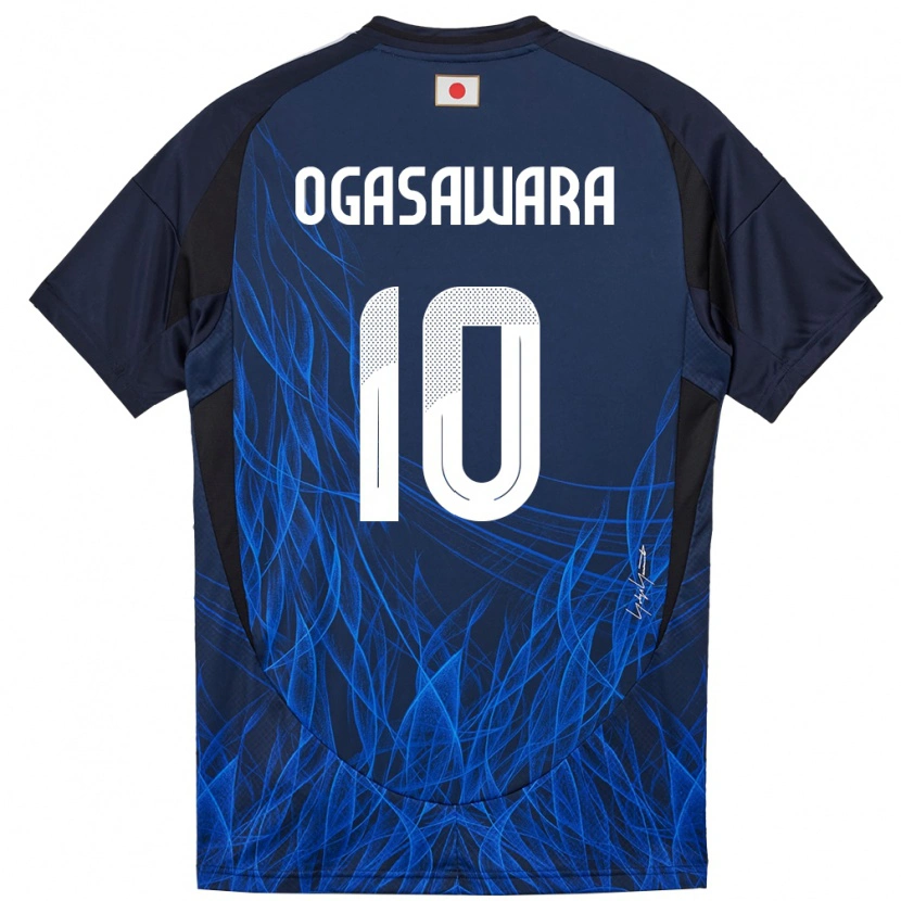 Danxen Herren Japan Hiro Ogasawara #10 Dunkelblau Heimtrikot Trikot 24-26 T-Shirt