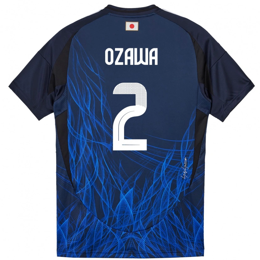 Danxen Herren Japan Haruki Ozawa #2 Dunkelblau Heimtrikot Trikot 24-26 T-Shirt