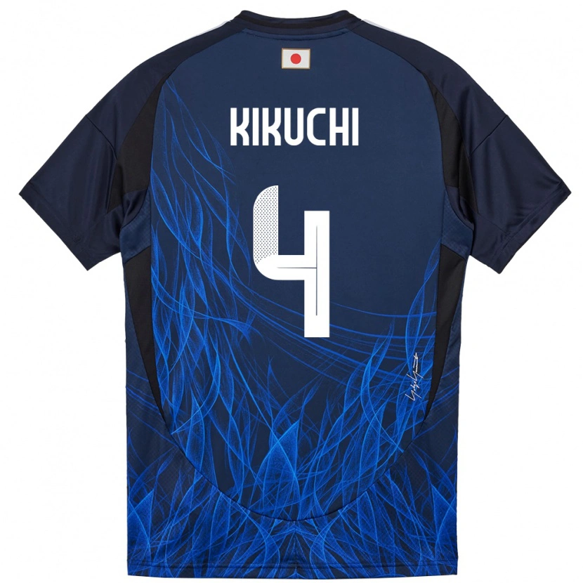 Danxen Herren Japan Shuta Kikuchi #4 Dunkelblau Heimtrikot Trikot 24-26 T-Shirt