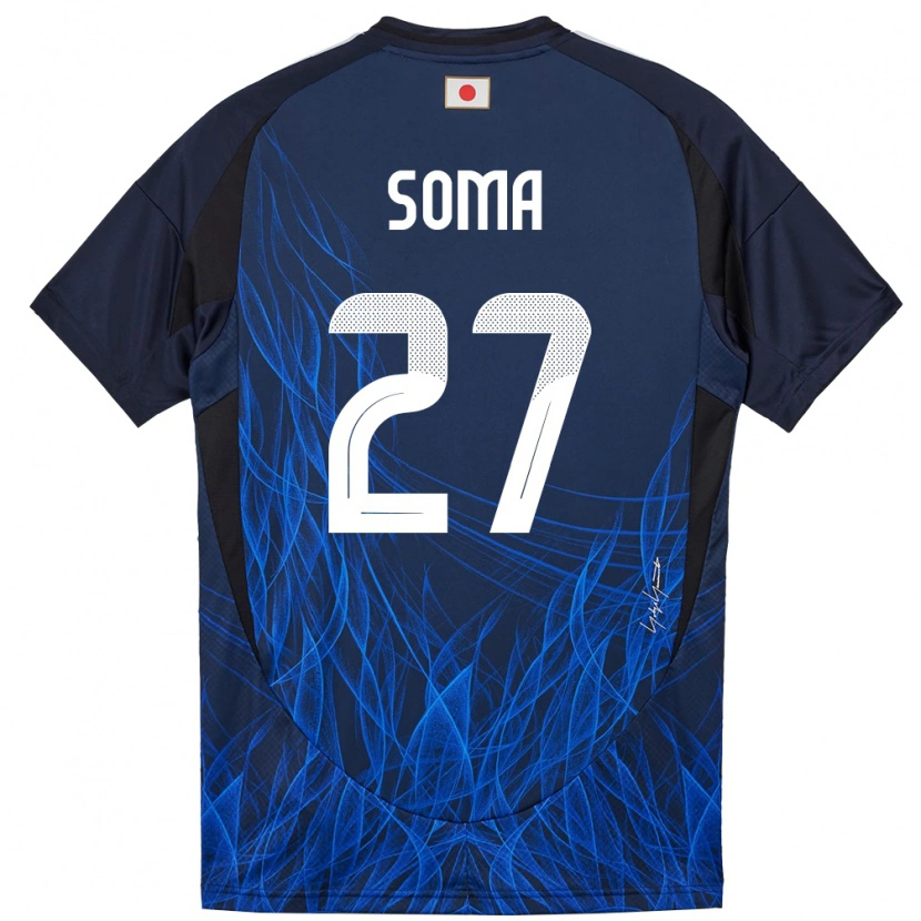 Danxen Herren Japan Yuki Soma #27 Dunkelblau Heimtrikot Trikot 24-26 T-Shirt