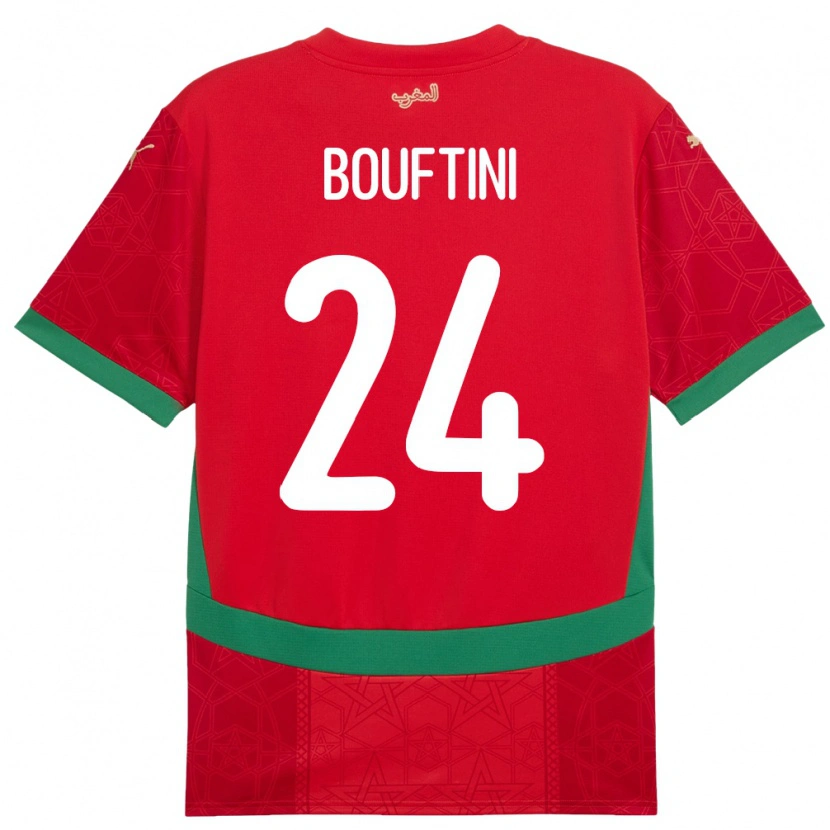 Danxen Herren Marokko Sofia Bouftini #24 Rot Heimtrikot Trikot 24-26 T-Shirt