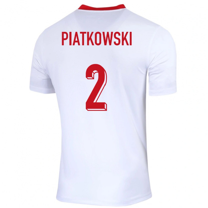 Danxen Herren Polen Kamil Piatkowski #2 Weiß Heimtrikot Trikot 24-26 T-Shirt