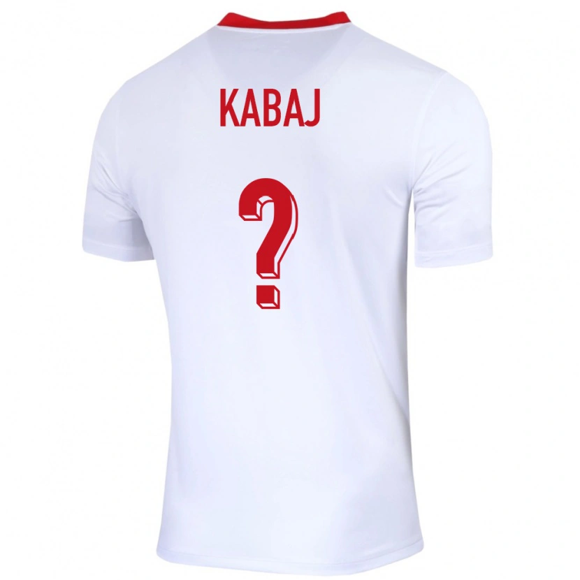 Danxen Herren Polen Lukasz Kabaj #0 Weiß Heimtrikot Trikot 24-26 T-Shirt