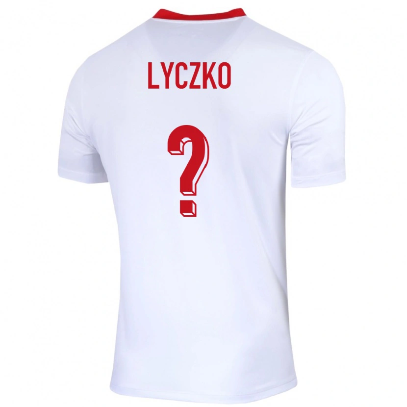 Danxen Herren Polen Szymon Lyczko #0 Weiß Heimtrikot Trikot 24-26 T-Shirt