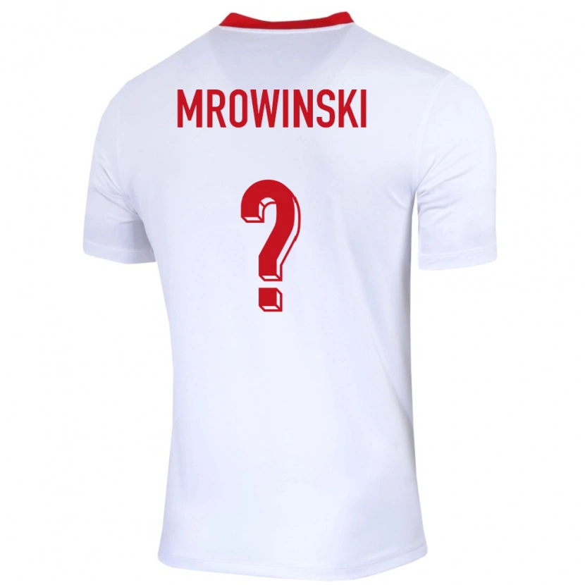 Danxen Herren Polen Marcel Mrowinski #0 Weiß Heimtrikot Trikot 24-26 T-Shirt