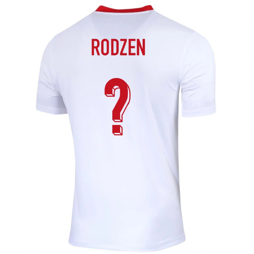 Danxen Herren Polen Aleksander Rodzen #0 Weiß Heimtrikot Trikot 24-26 T-Shirt