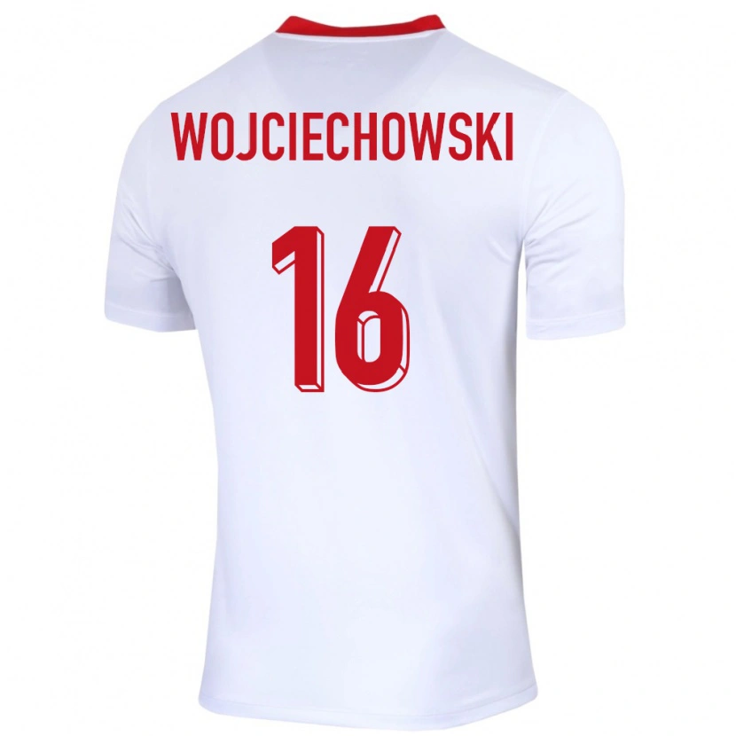 Danxen Herren Polen Oliwier Wojciechowski #16 Weiß Heimtrikot Trikot 24-26 T-Shirt