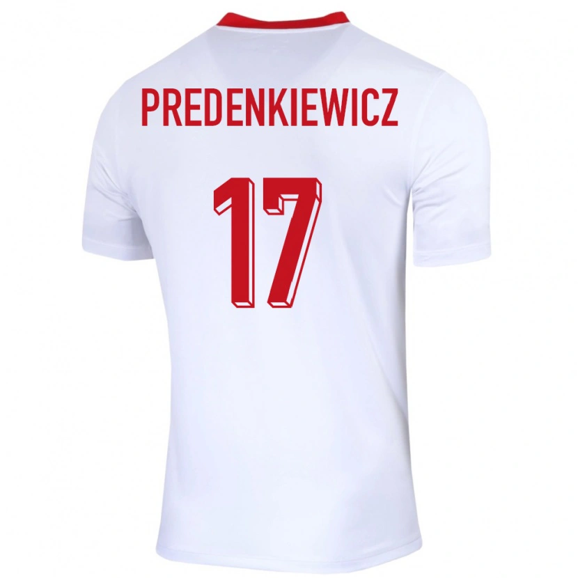 Danxen Herren Polen Marcel Predenkiewicz #17 Weiß Heimtrikot Trikot 24-26 T-Shirt