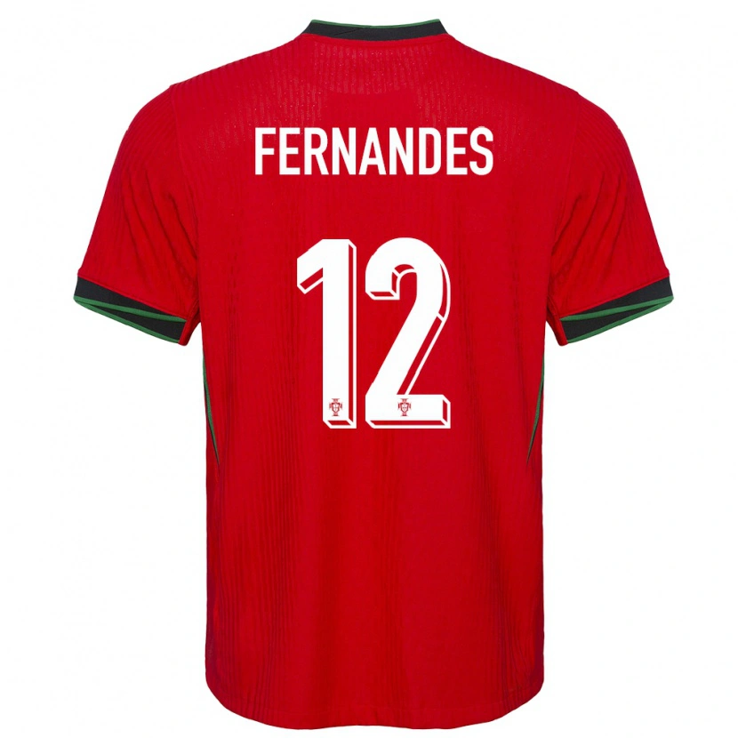 Danxen Herren Portugal Diogo Fernandes #12 Rot Heimtrikot Trikot 24-26 T-Shirt