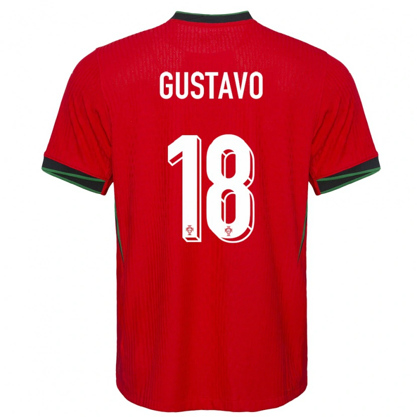 Danxen Herren Portugal Gustavo Ferreira #18 Rot Heimtrikot Trikot 24-26 T-Shirt