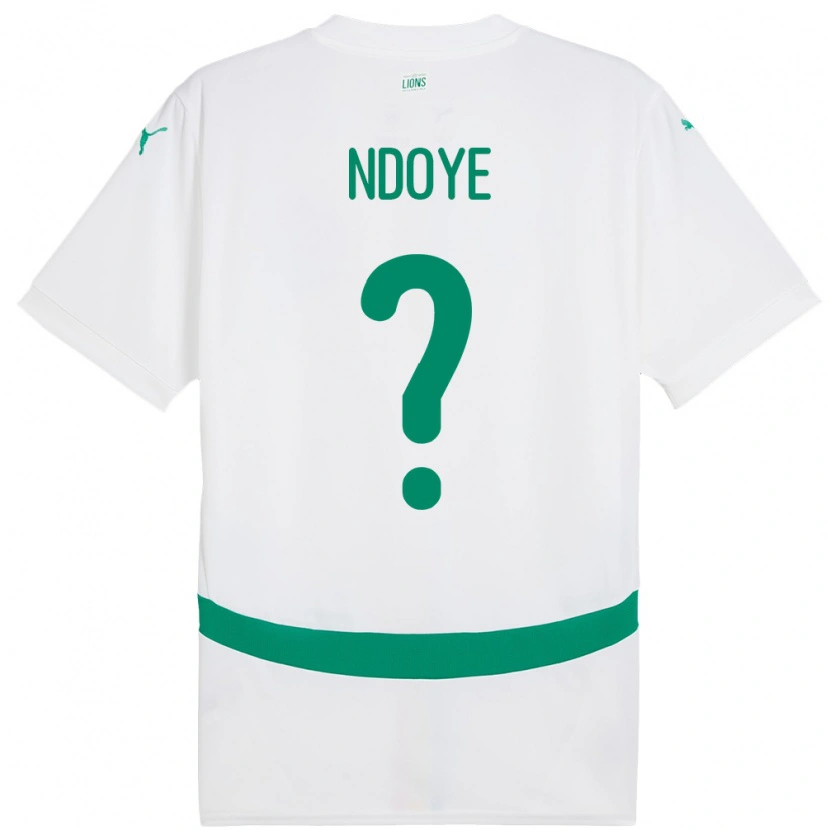 Danxen Herren Senegal Cheikh Ndoye #0 Weiß Heimtrikot Trikot 24-26 T-Shirt