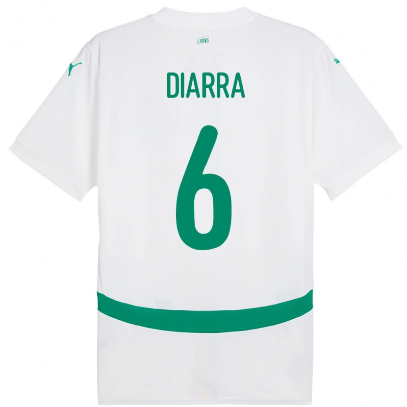 Danxen Herren Senegal Habib Diarra #6 Weiß Heimtrikot Trikot 24-26 T-Shirt