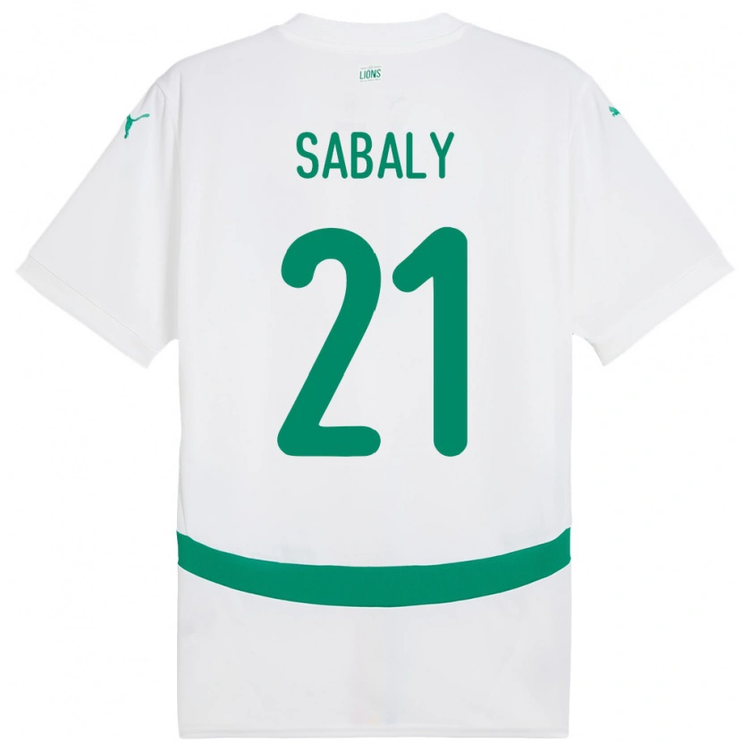 Danxen Herren Senegal Cheikh Sabaly #21 Weiß Heimtrikot Trikot 24-26 T-Shirt