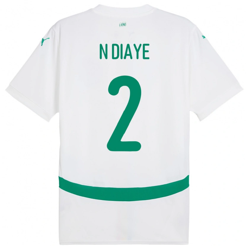 Danxen Herren Senegal Moussa N Diaye #2 Weiß Heimtrikot Trikot 24-26 T-Shirt