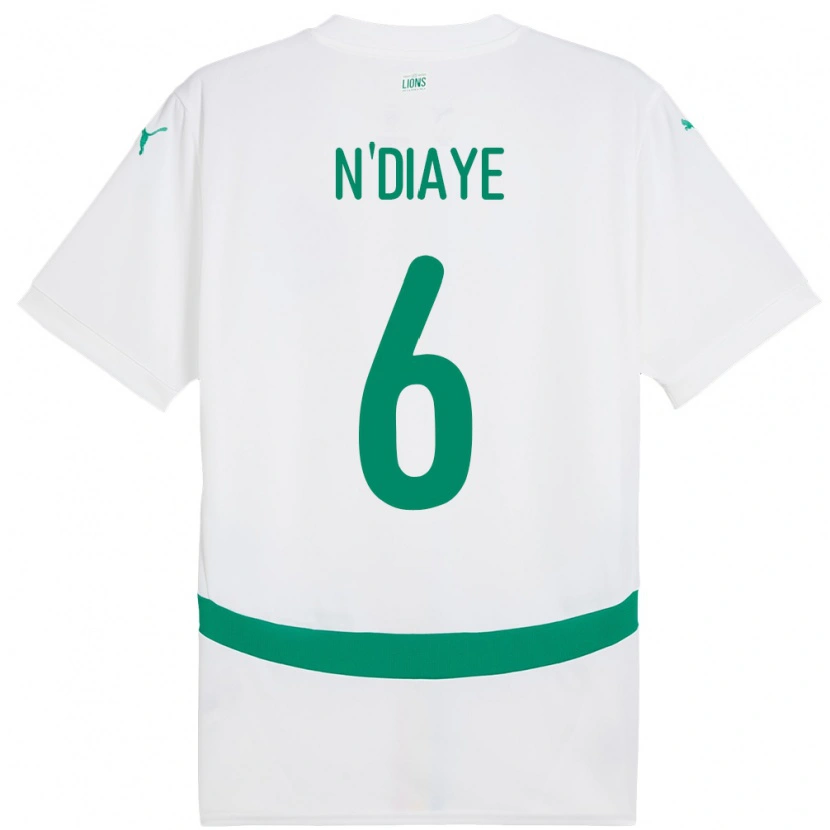 Danxen Herren Senegal Niakhate N Diaye #6 Weiß Heimtrikot Trikot 24-26 T-Shirt