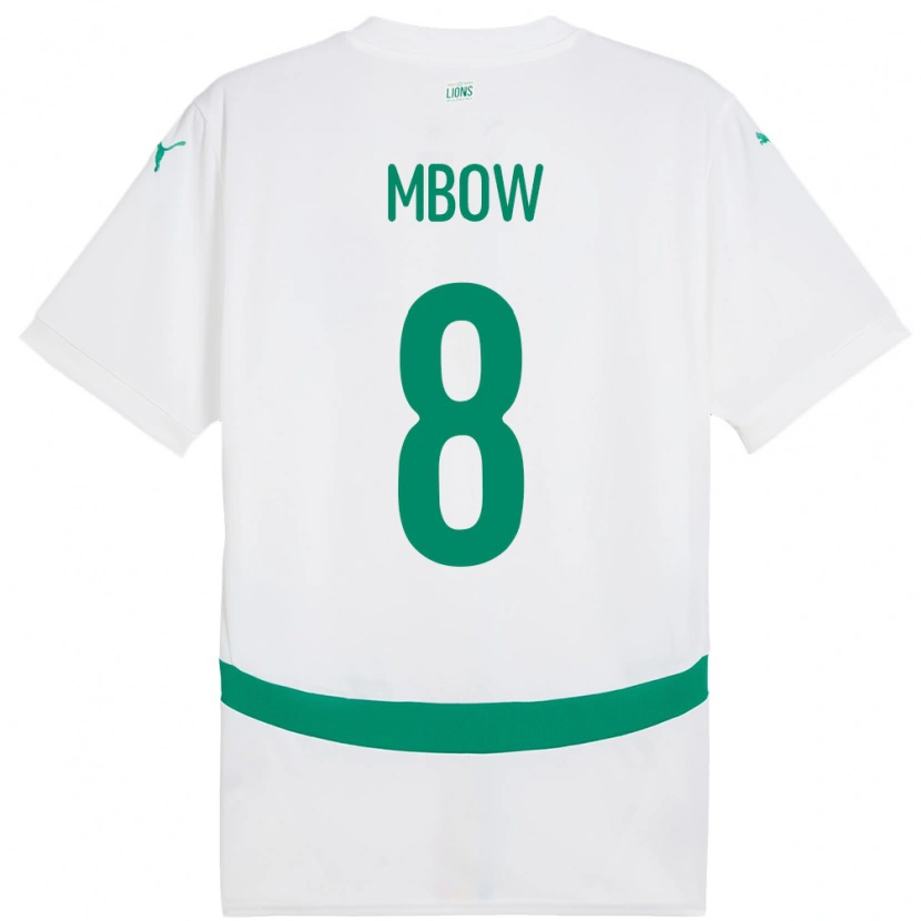 Danxen Herren Senegal Mamadou Mbow #8 Weiß Heimtrikot Trikot 24-26 T-Shirt