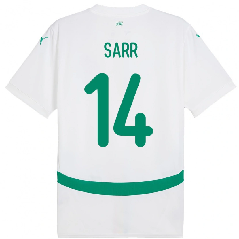 Danxen Herren Senegal Pape Sarr #14 Weiß Heimtrikot Trikot 24-26 T-Shirt