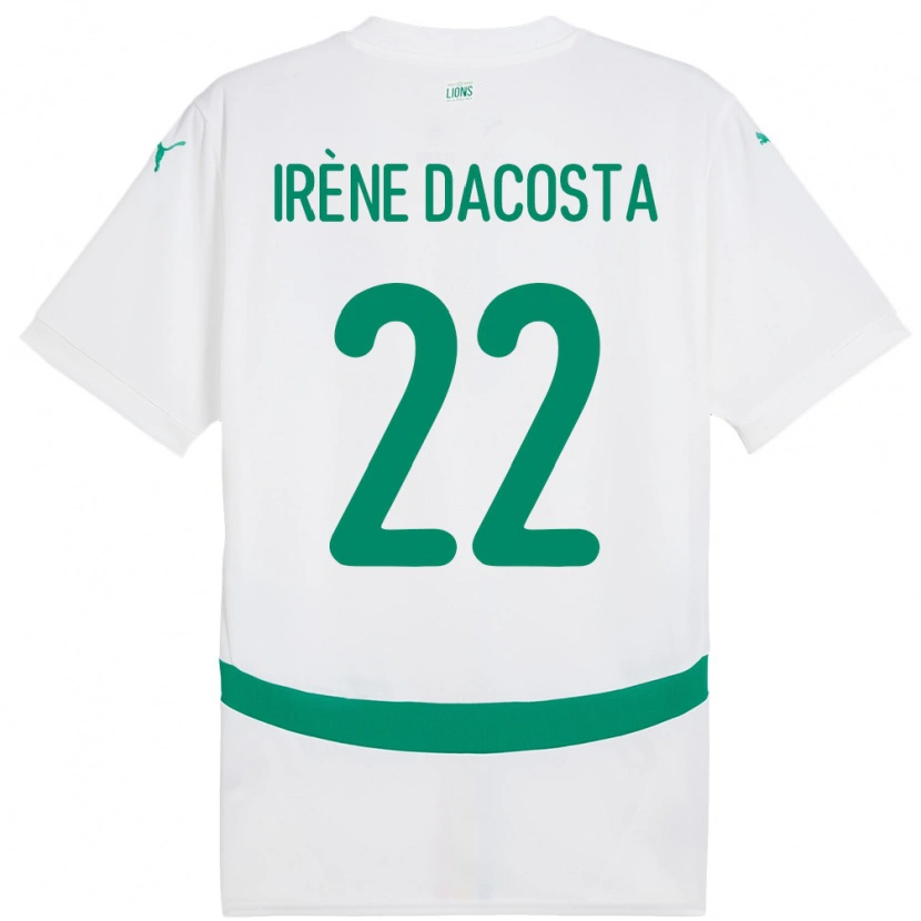 Danxen Herren Senegal Gladys Irene Dacosta #22 Weiß Heimtrikot Trikot 24-26 T-Shirt