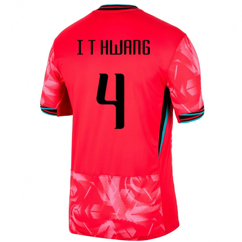 Danxen Herren Südkorea Hwang In Taek #4 Rot Heimtrikot Trikot 24-26 T-Shirt