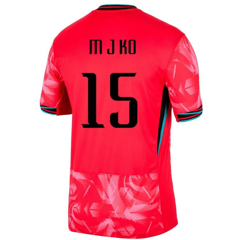 Danxen Herren Südkorea Ko Min Jung #15 Rot Heimtrikot Trikot 24-26 T-Shirt