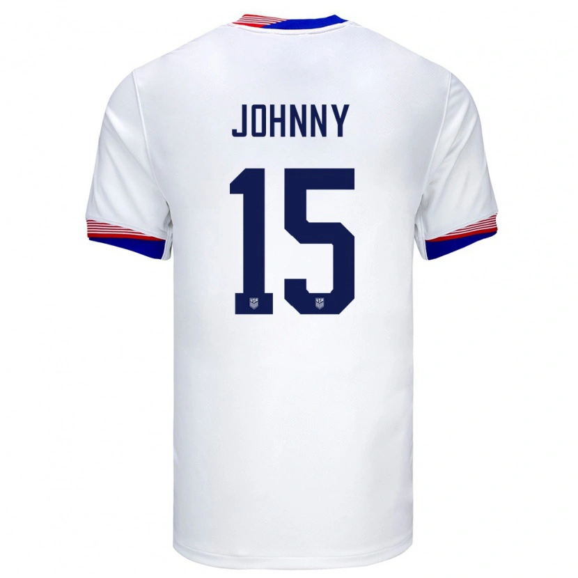 Danxen Herren Vereinigte Staaten Johnny Cardoso #15 Weiß Heimtrikot Trikot 24-26 T-Shirt