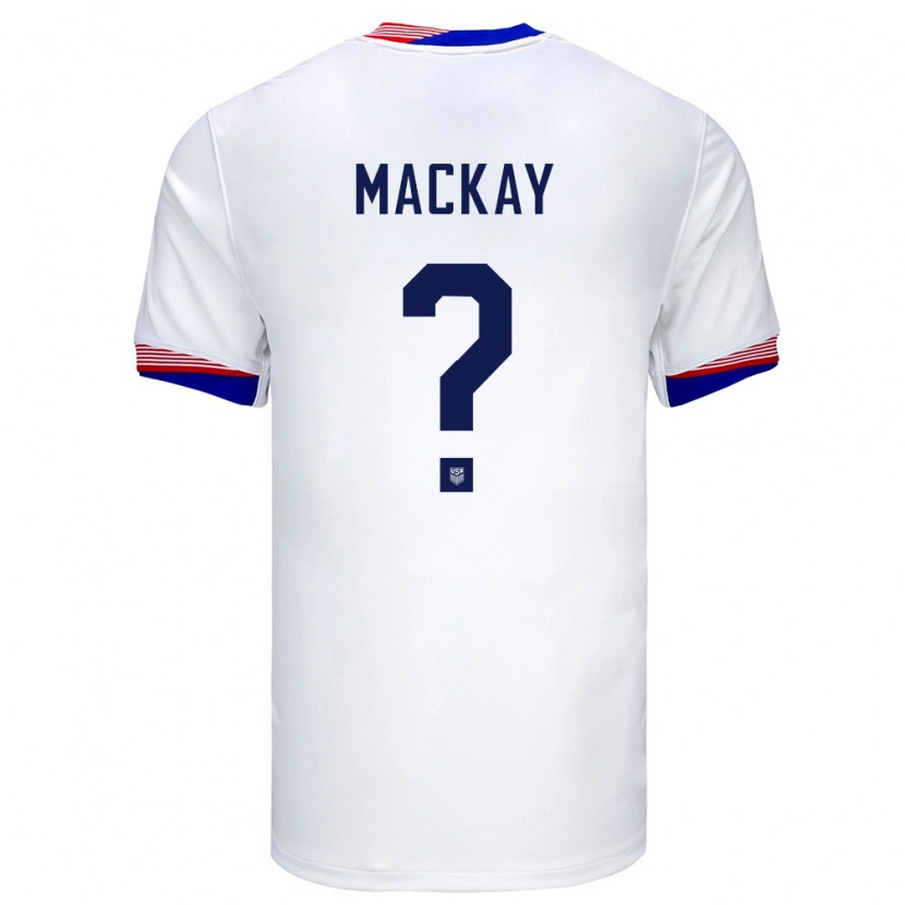 Danxen Herren Vereinigte Staaten William Mackay #0 Weiß Heimtrikot Trikot 24-26 T-Shirt