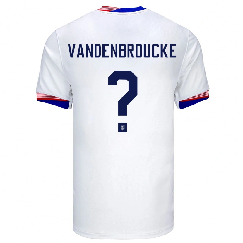 Danxen Herren Vereinigte Staaten Victor Vandenbroucke #0 Weiß Heimtrikot Trikot 24-26 T-Shirt