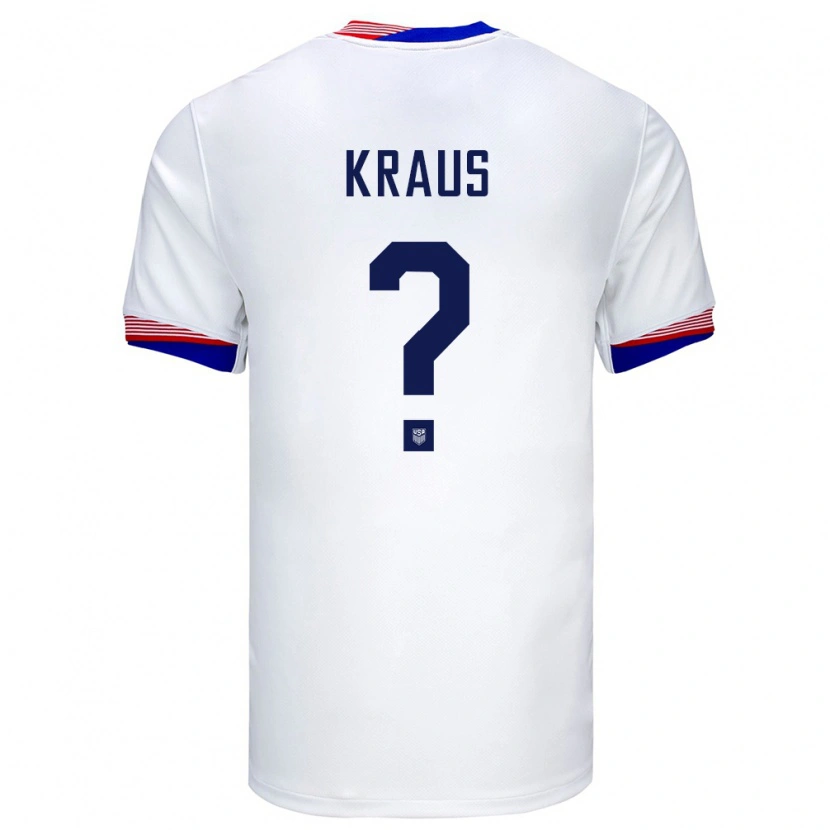 Danxen Herren Vereinigte Staaten Kane Kraus #0 Weiß Heimtrikot Trikot 24-26 T-Shirt