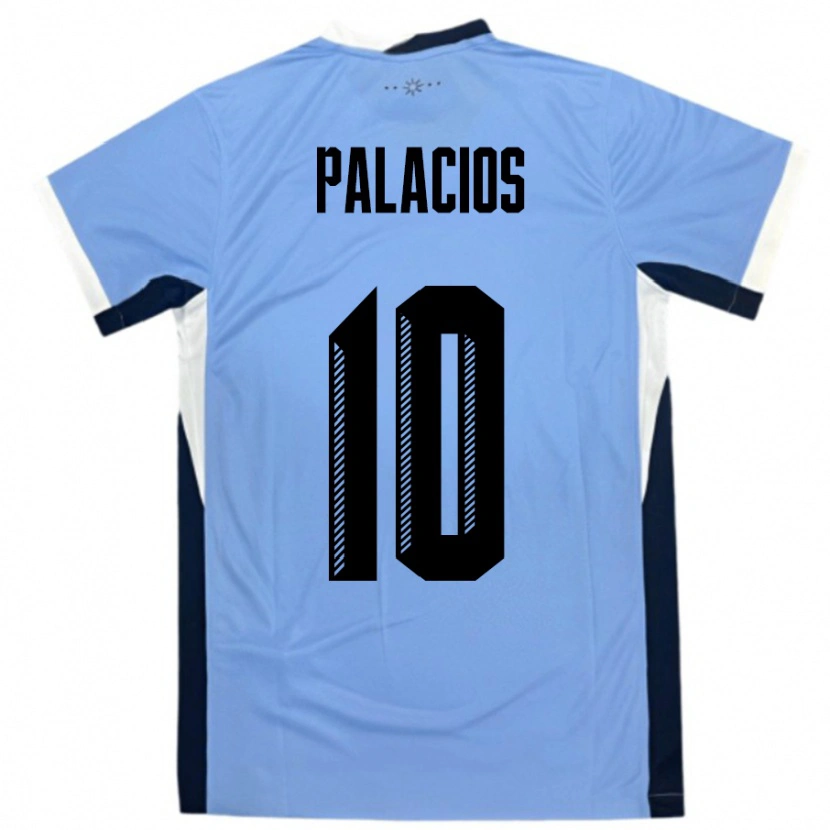 Danxen Herren Uruguay Tiago Palacios #10 Weiß Schwarz Heimtrikot Trikot 24-26 T-Shirt